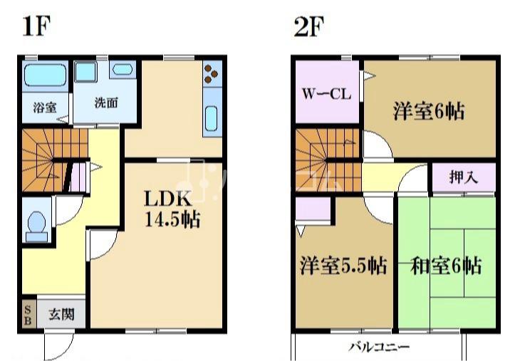 フレスコ　Aの間取り