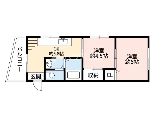 シャトー緑町の間取り