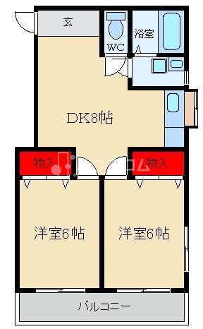 福田マンションの間取り