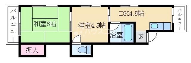 エレガントハイツの間取り