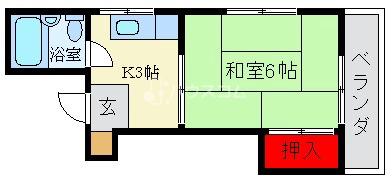 ディーム香里βの間取り