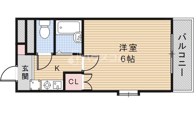 フリーディオ寝屋川の間取り