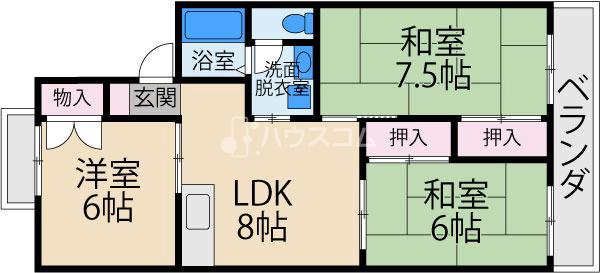 セジュール入江の間取り