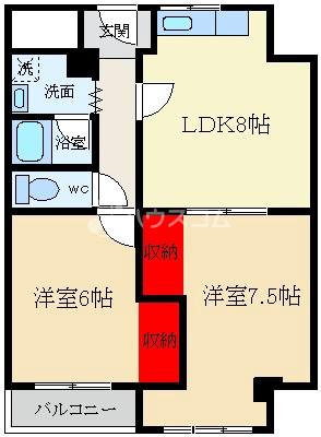 シティライフ橋本の間取り