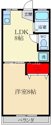 城山ハイツの間取り