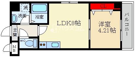 Largo初町の間取り