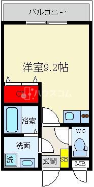 メゾンドアヴェルⅤの間取り