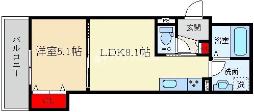 ラモーナ萱島東Ⅱの間取り