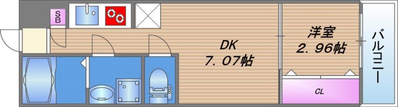 ドゥエリング大阪城北の間取り