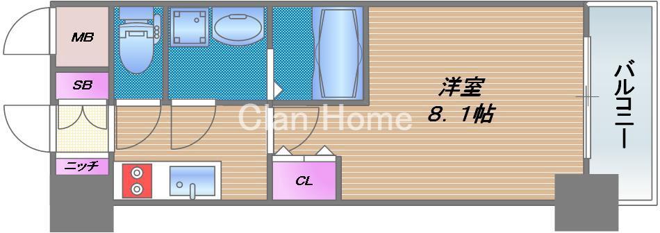 S-RESIDENCE緑橋Serioの間取り