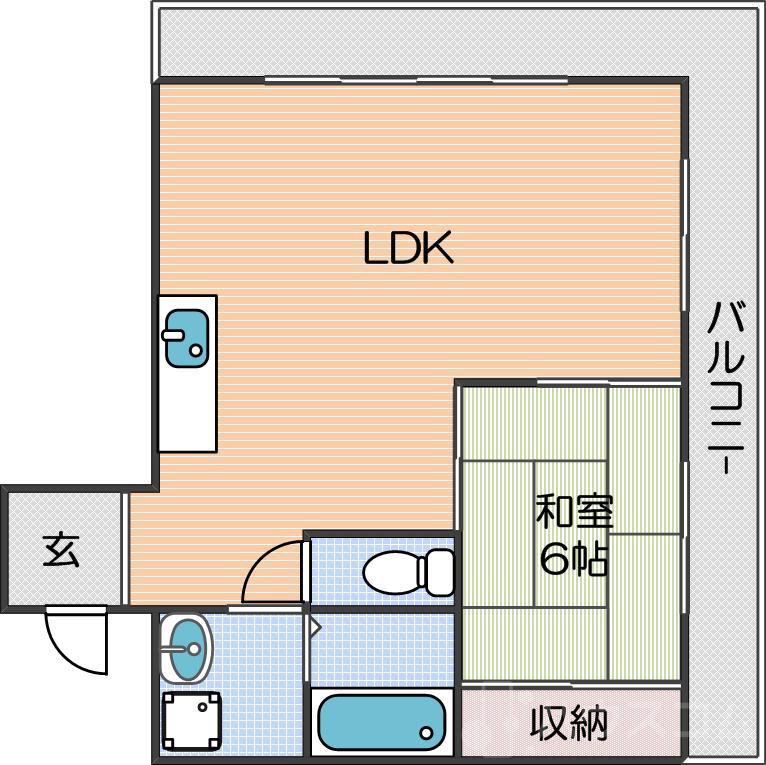 杉本町グランドハイツの間取り