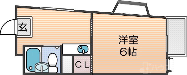 杉本の完工年月(1986年2月)築の賃貸マンションの間取り