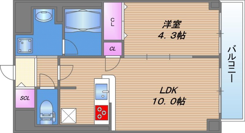 Moolio新深江の間取り