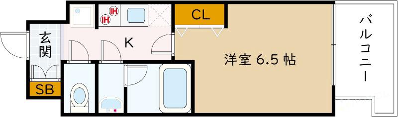 ファーストフィオーレ江坂ウエストの間取り