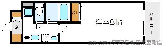 CITY SPIRE北梅田の間取り