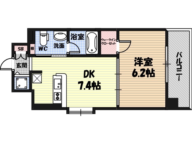セイワパレス大阪城北の間取り