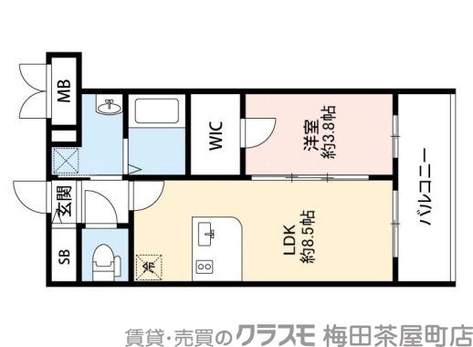 エスリード江坂アルテリアの間取り