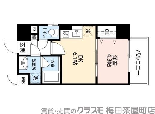 RIDGEガーデン江坂Ⅱの間取り