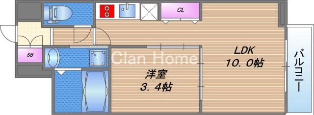セレニテ京橋クレアの間取り