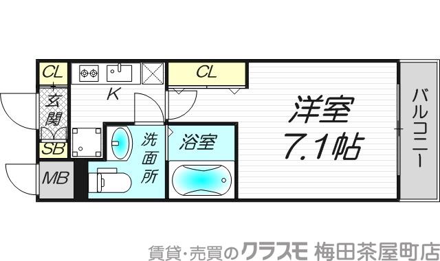 ラクラス新大阪の間取り