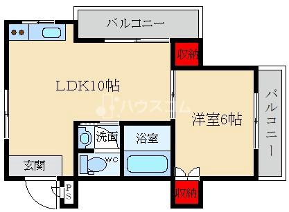 シャルマン香里の間取り