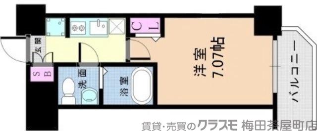 アリビオ江坂南金田の間取り