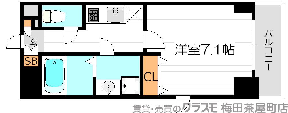 S-RESIDENCE Hommachi Marksの間取り