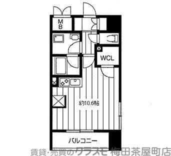 パークキューブ北浜の間取り