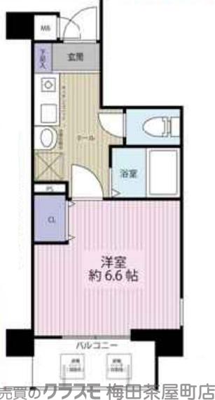 エイペックス天神橋Ⅰの間取り