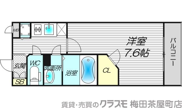 エスリード大手前の間取り