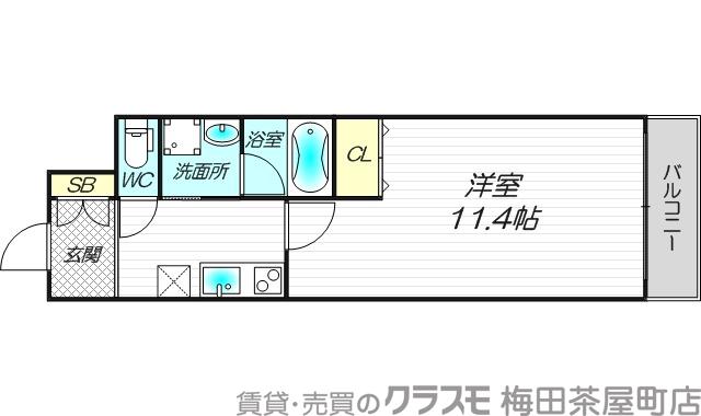 ルーエ江坂の間取り