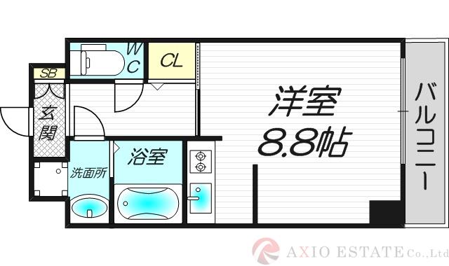 東中島の完工年月（2002年10月）築の賃貸マンションの間取り