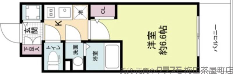 エスリードレジデンス大阪福島イーストの間取り