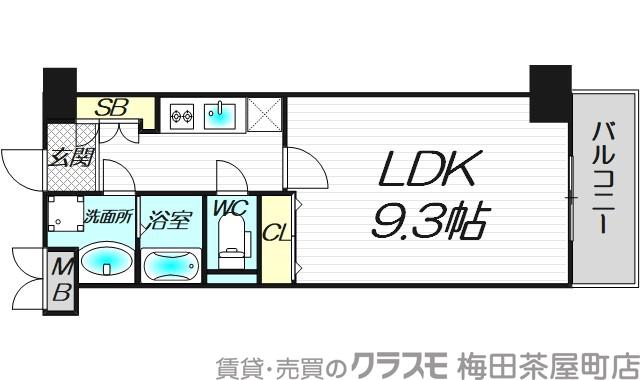 エスリード長堀タワーの間取り