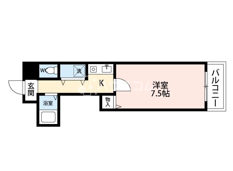 ソレアードトレスなんばWESTの間取り
