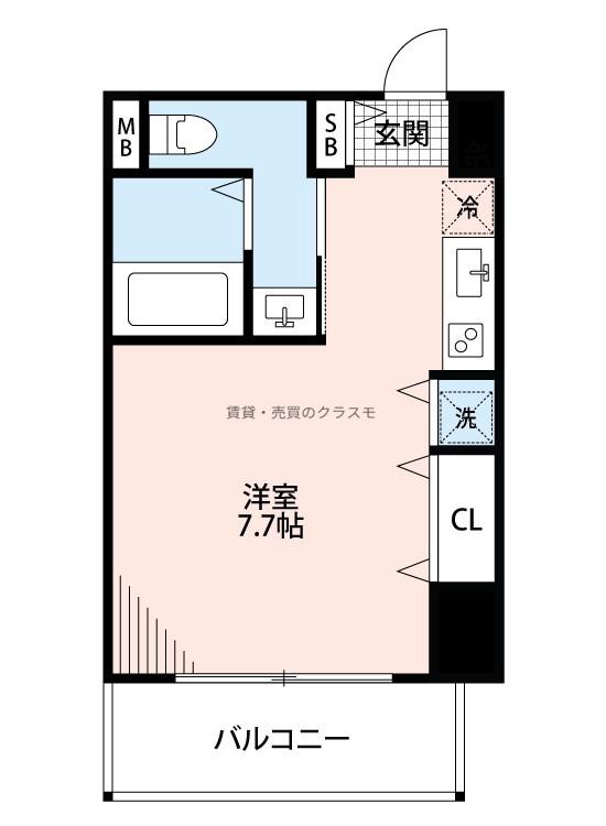 コーラルポワント難波ＷＥＳＴの間取り