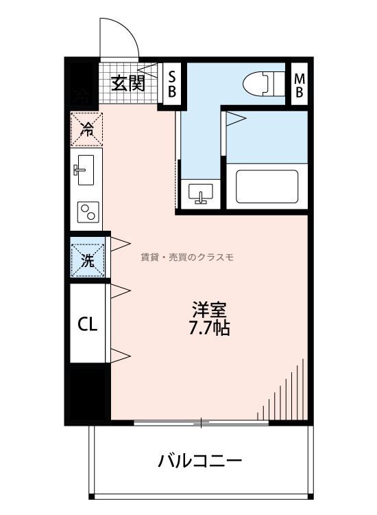 コーラルポワント難波ＷＥＳＴの間取り