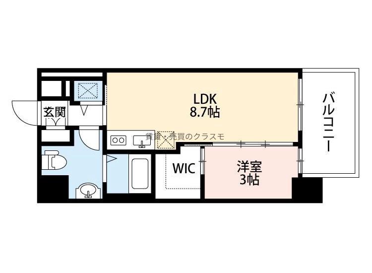 サニーハウス南堀江の間取り