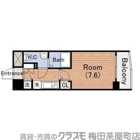 南久宝寺町の完工年月（2013年12月）築の賃貸マンションの間取り