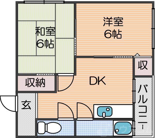 アビコハイツの間取り