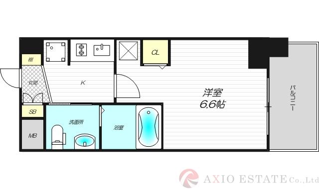 東中島の完工年月（2013年11月）築の賃貸マンションの間取り