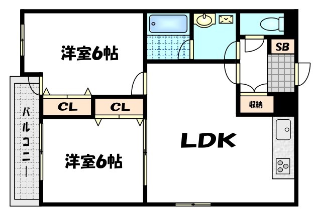 藤本町の完工年月（1991年3月）築の賃貸マンションの間取り