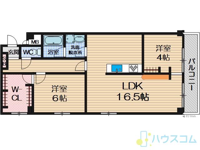ハイグレード春日の間取り