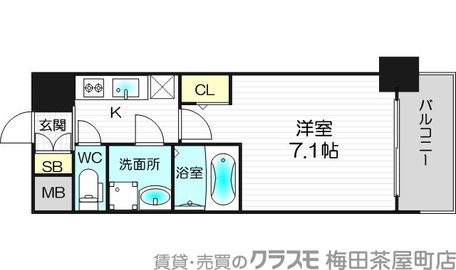 オーキッドレジデンス新大阪の間取り