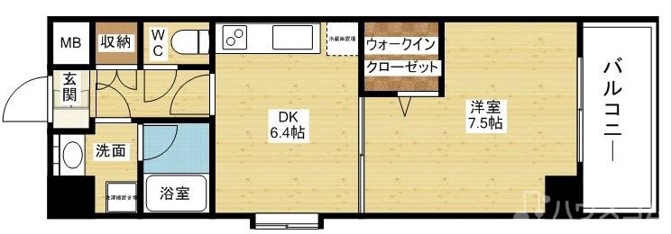アクアスイート新大阪の間取り