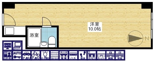 ステュディオ新大阪の間取り