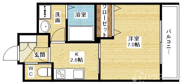 アーバンフラッツ西中島の間取り