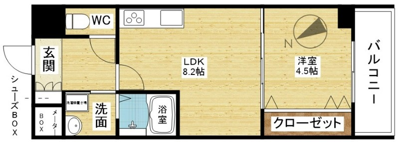 セノアタワー新大阪の間取り