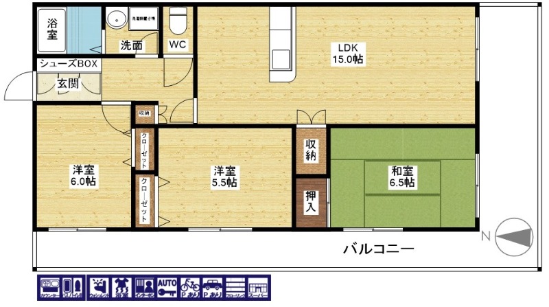 淀川ハイライフマンションの間取り