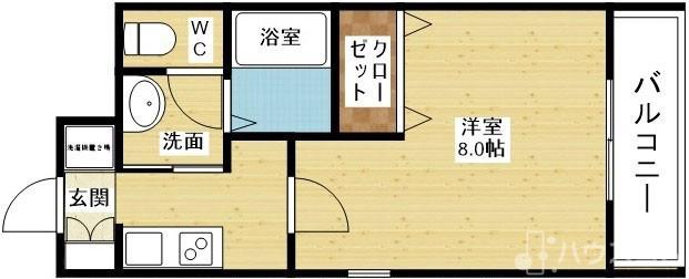 東中島の完工年月（2013年12月）築の賃貸マンションの間取り